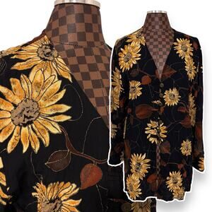 Essay Vtg Blouse Size 12 Boho Fairy Witchy Layering Top Shirt Rayon Floral Hippy